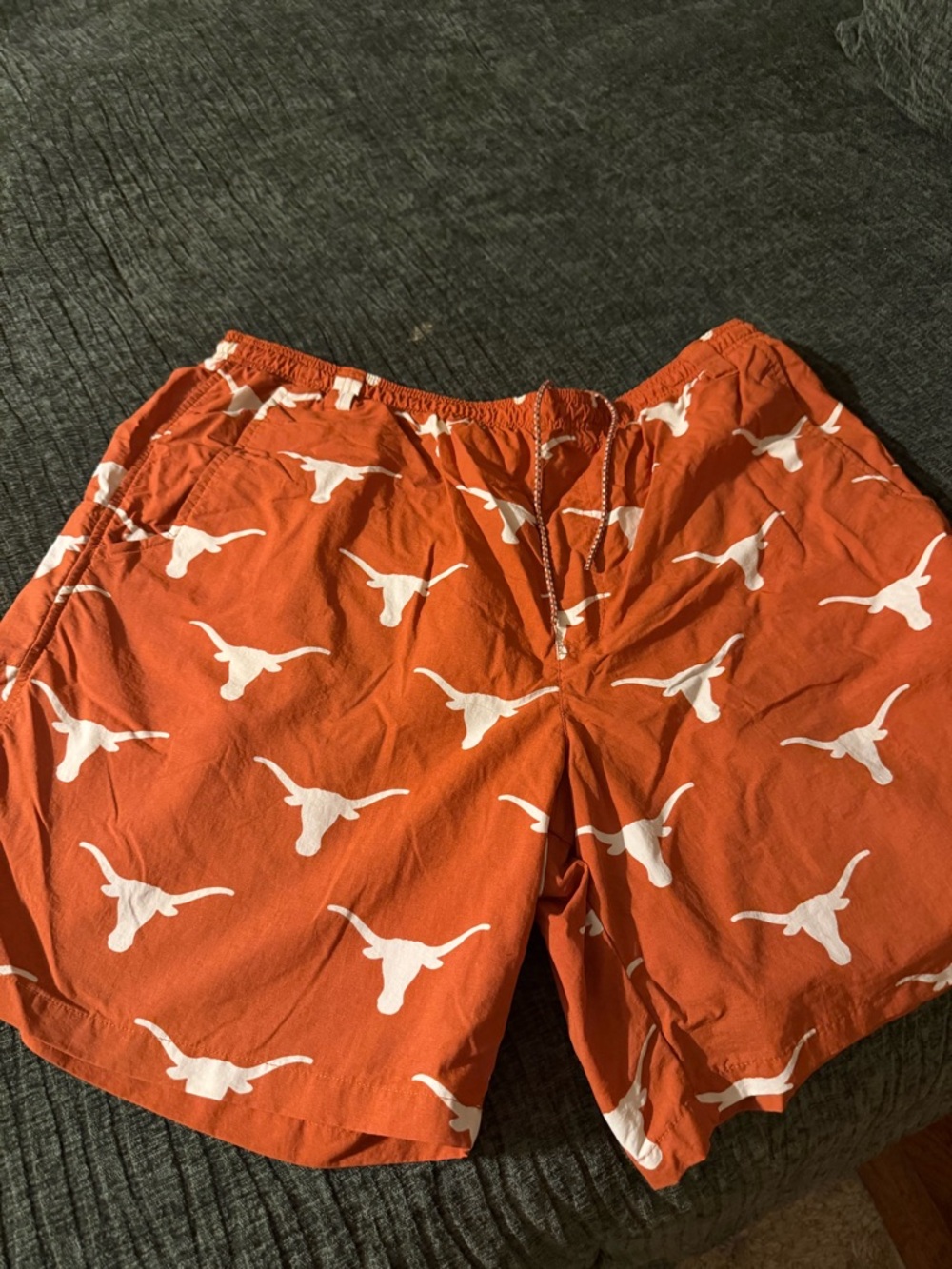 Texas Longhorns Columbia Burnt Orange Swim Trunks with White Mesh Lining
